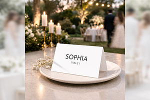 Botanical Place Card Canva bd011, a Card Template by TyphoonStudio