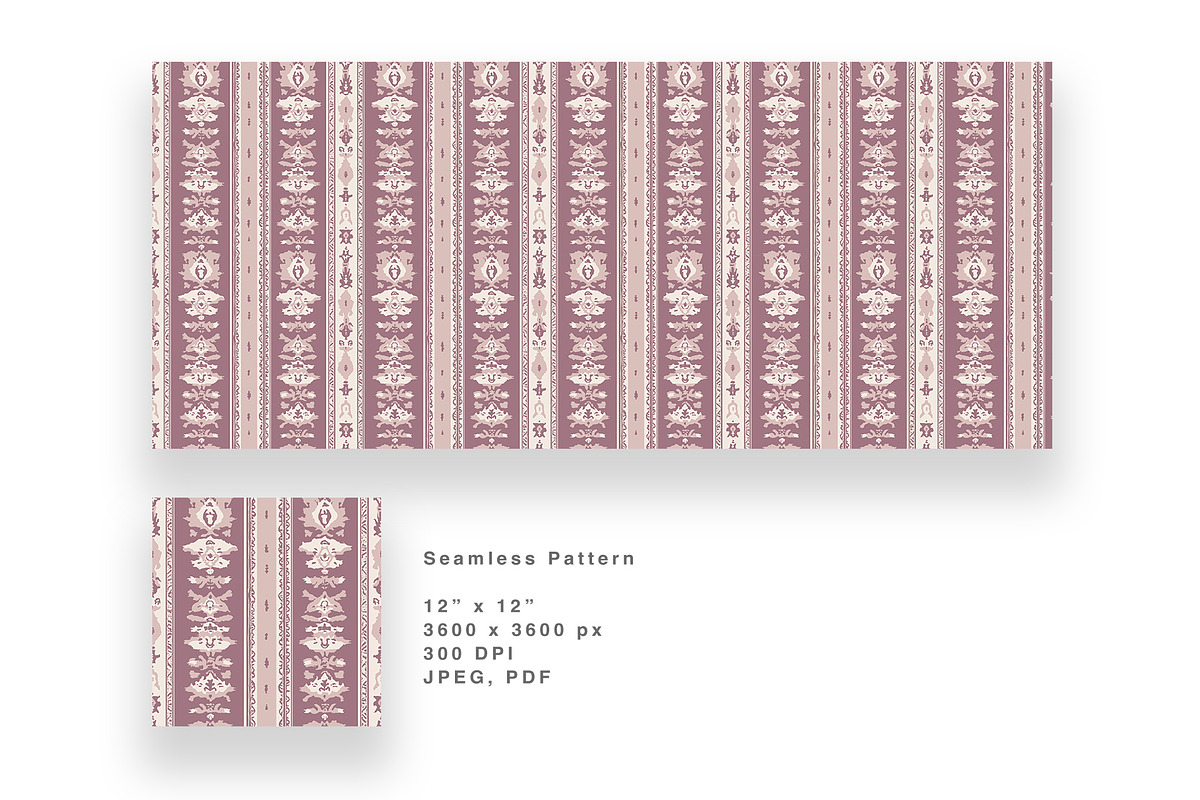 6 seamless pattern:Dusty Rose Ethnic, a Pattern Graphic by StudioCitra (Photo 9 of 10)