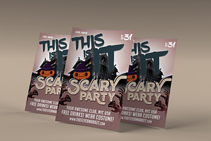 Scary Party Photoshop Flyer Template