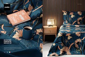 Microfiber Comforter Mockup Set