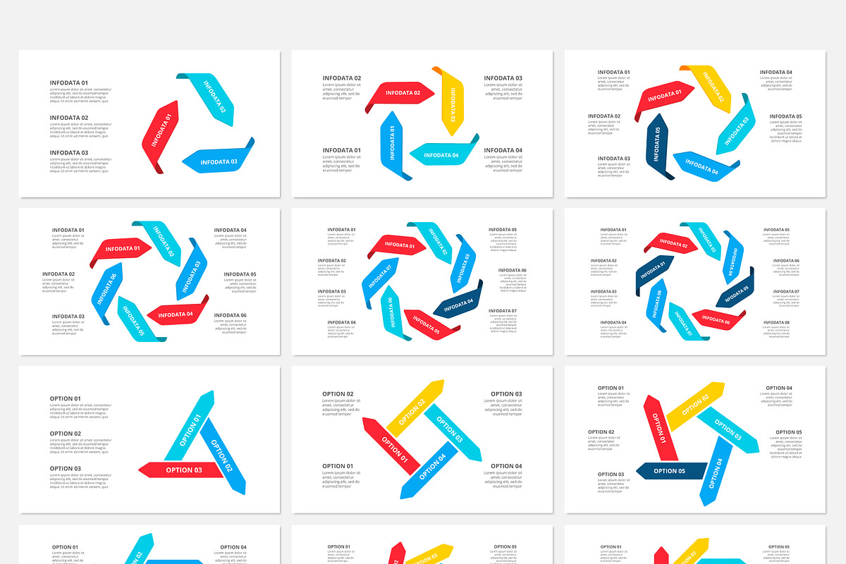 Keynote Arrows Infographics, a Presentation Template by Abert