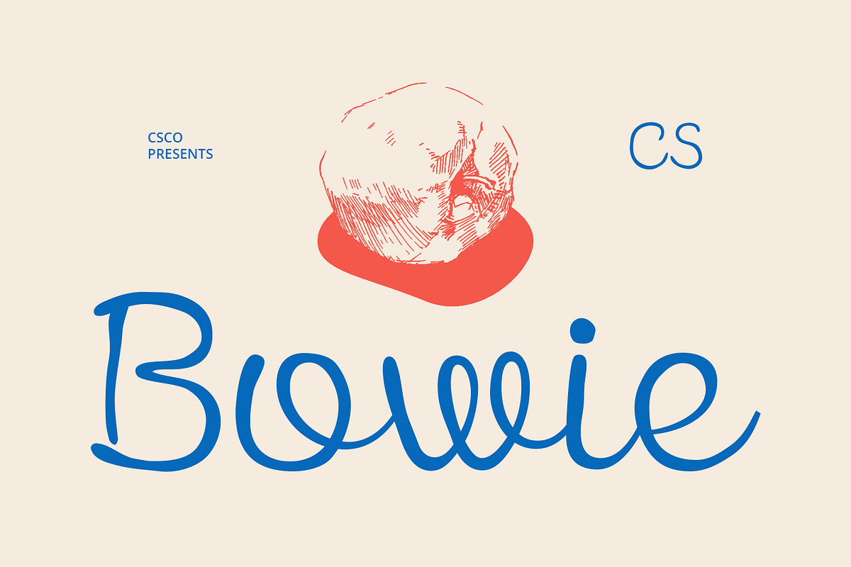CS Bowie – Script Font, a Script Font by Craft Supply Co. (Photo 1 of 8)