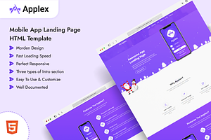 Applex - Mobile App Landing Page