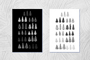 Rustic Christmas tree vector set, an Object Graphic by AvaAva (Thumbnail 2 of 6)