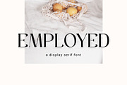 Employed - A Display Serif Font, a Serif Font by Prioritype Co (Thumbnail 1 of 11)