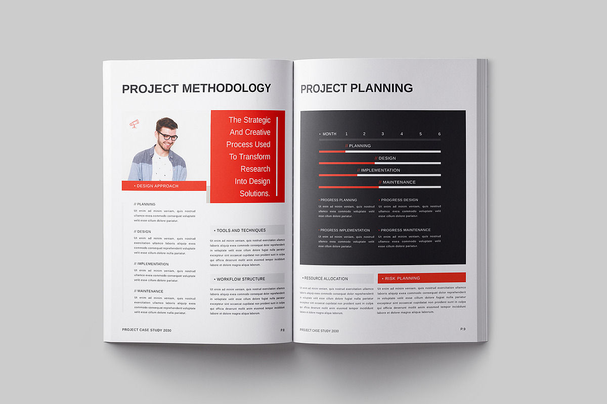Project Case Study Template, a Brochure Template by Designsoul14 (Photo 7 of 10)