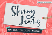 Skinny Jeans Font Trio, a Script Font by Every Tuesday (Thumbnail 1 of 11)