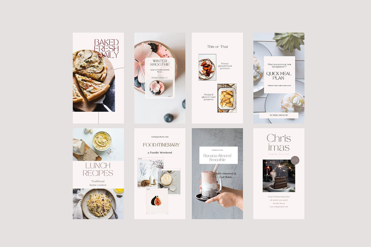 Food Instagram Templates Canva, a Social Media Template by Deepa Template Studio (Photo 7 of 12)