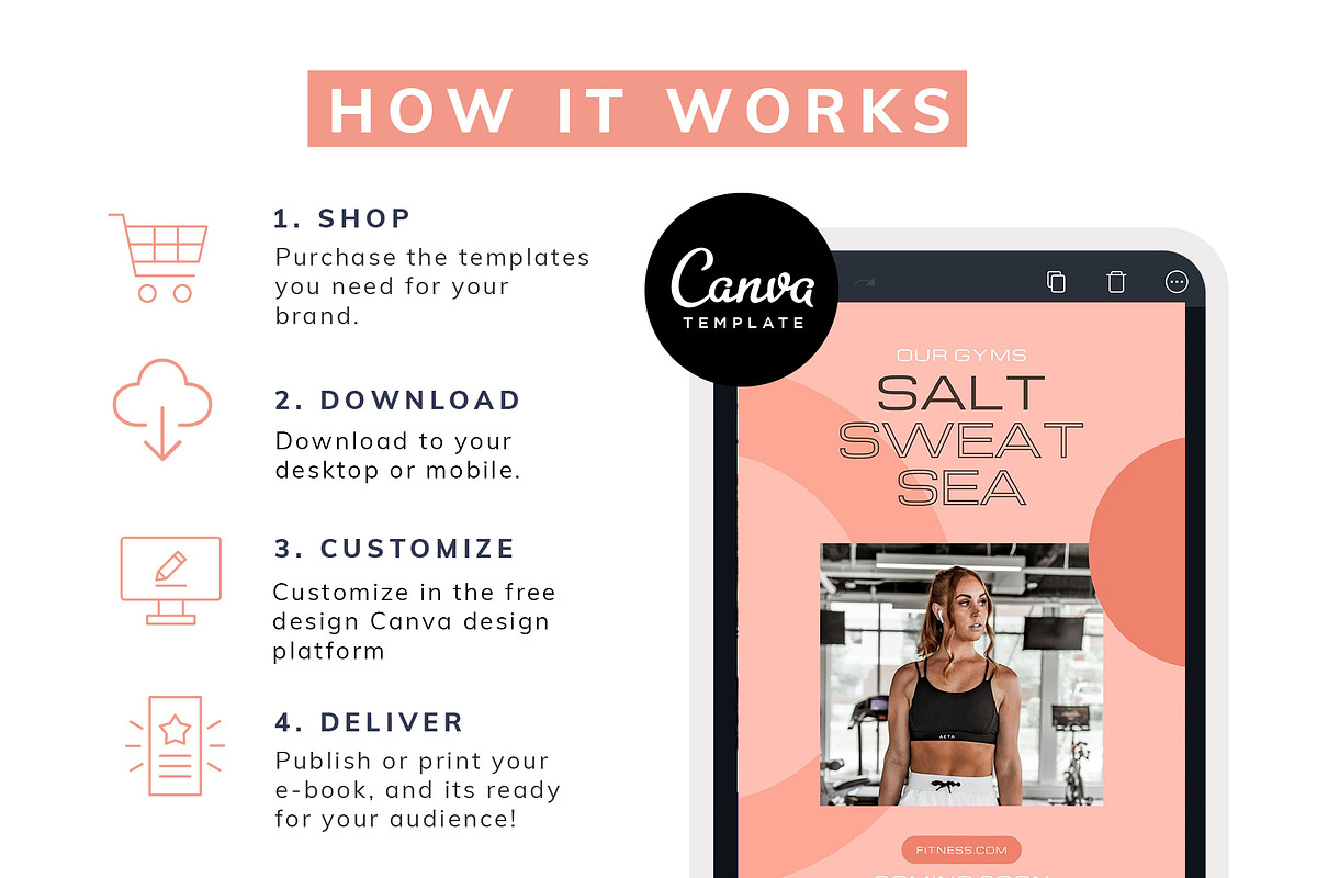 Fitness eBook Canva Template, a Magazine Template by Cultive Creative (Photo 9 of 9)