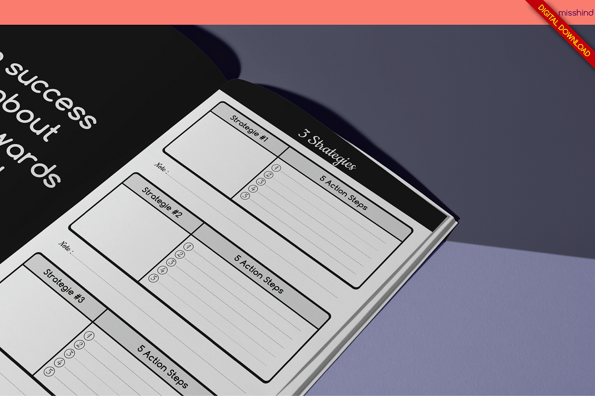 100 Day Goal Planner • KDP Interior, a Templates & Theme by HyeRi (Photo 5 of 6)