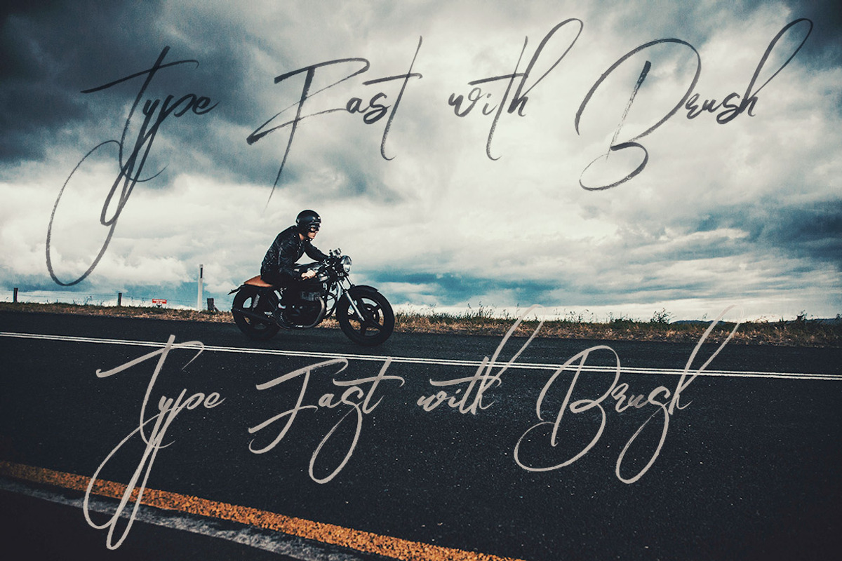 Angelic Brush & SVG Font preview 5