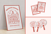World Landmark Illustration Set, a Decorative Illustration by Brickclay (Thumbnail 3 of 12)