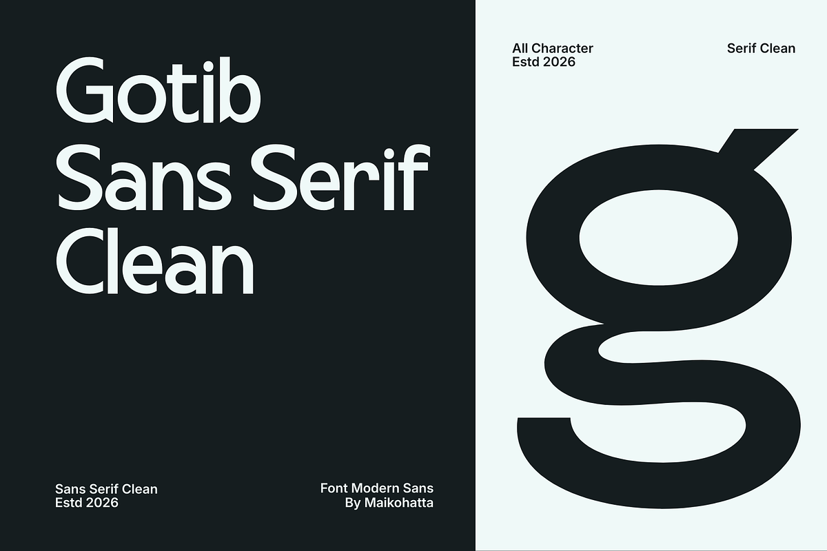 Gotib – Elegant Modern Sans Serif, a Sans Serif Font by MaikoHatta (Photo 3 of 9)