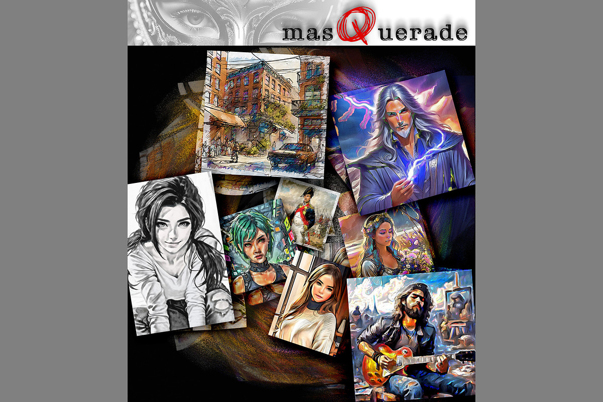 masQuerade - Photoshop FX, an Action Add-On by Pencil Pixels (Photo 1 of 26)