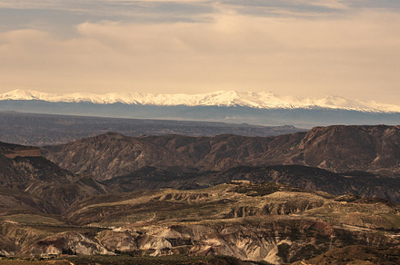 View on Sierra Nevada from Cazorla