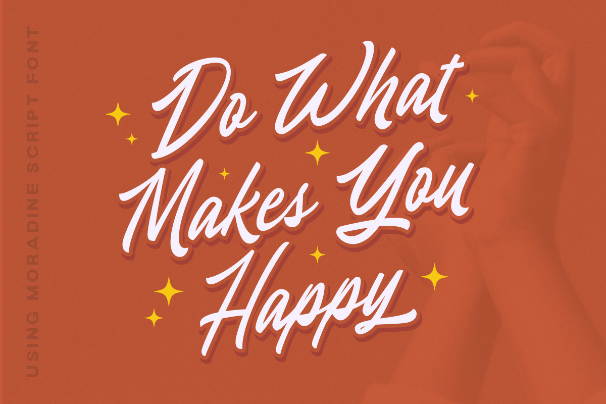 Moradine - Script Font, a Script Font by Letterhend Studio (Photo 6 of 9)