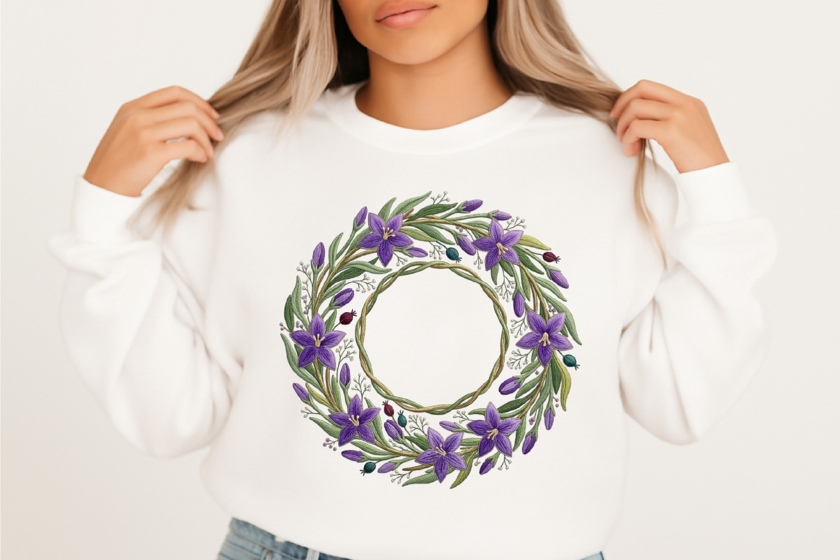 Periwinkle Flower Sublimation Design, an Illustration by designcity5 (Photo 3 of 4)