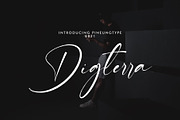 Digterra, a Script Font by pineungtype (Thumbnail 1 of 7)