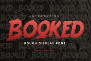 Booked - Rough Display Font, a Sans Serif Font by Gassstype (Thumbnail 1 of 9)