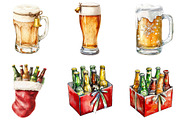 Christmas Beer Sublimation, an Illustration by DreamArtGraphic (Thumbnail 4 of 5)