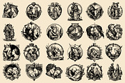 Medieval Love illustrations, a Decorative Illustration by Nocturnal Wolf (Thumbnail 8 of 16)