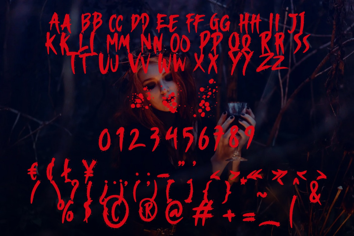 Zombies Brainless - Scary Horror, a Font by Dhabee (Photo 2 of 15)