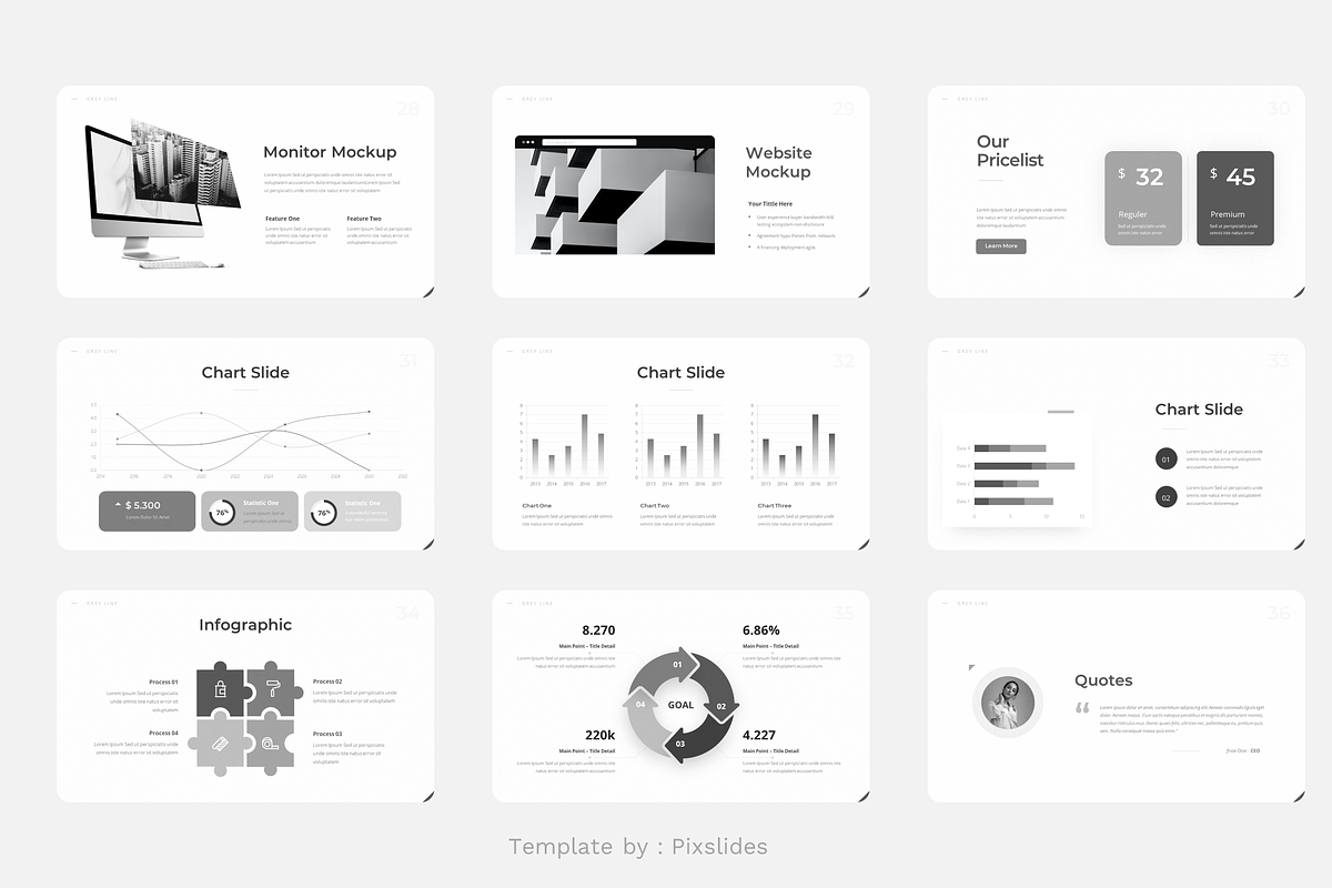 Minimal Black and White Keynote, a Presentation Template by Pixslides (Photo 5 of 5)