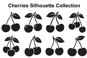 Cherry Stem Silhouette Set