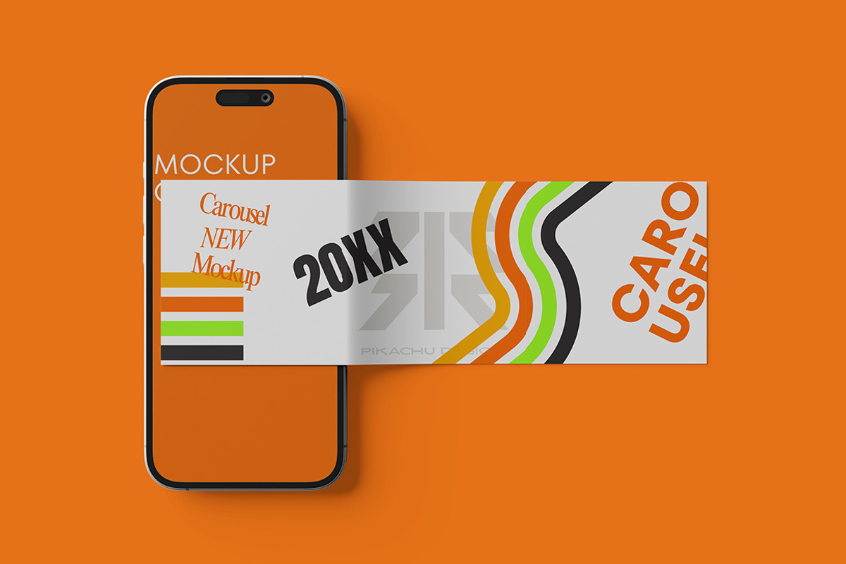 Carousel Mockup, an Advertising Mockup by Pikachudesign (Photo 3 of 5)