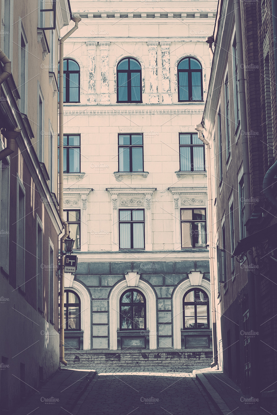 Old Town Building Stock Photo Containing Building And House