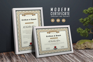 099. Modern Certificate Template