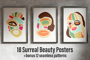 Abstract Face Printable Wall Art