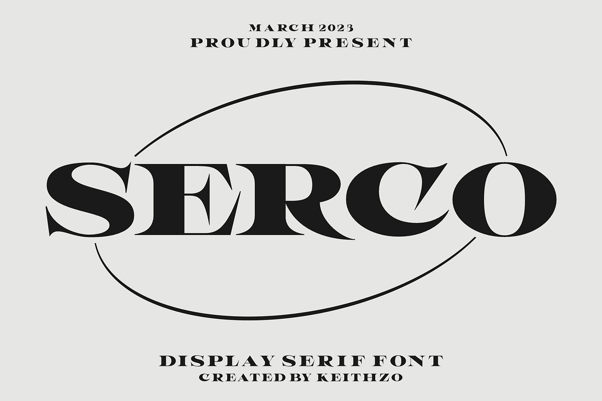 Serco - Display Serif Font, a Serif Font by Keithzo (Photo 1 of 8)