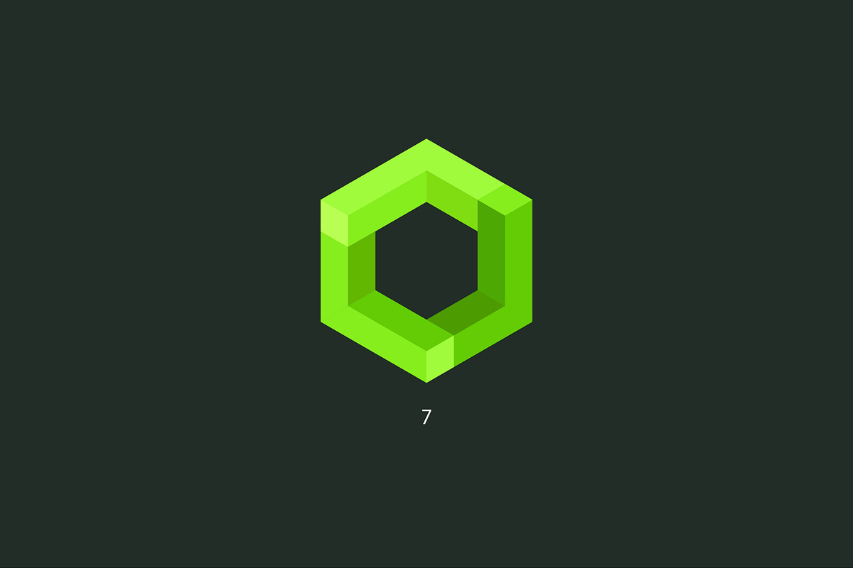 9 hexagons. Vector logo, a Branding & Logo Template by Magda (Photo 9 of 11)