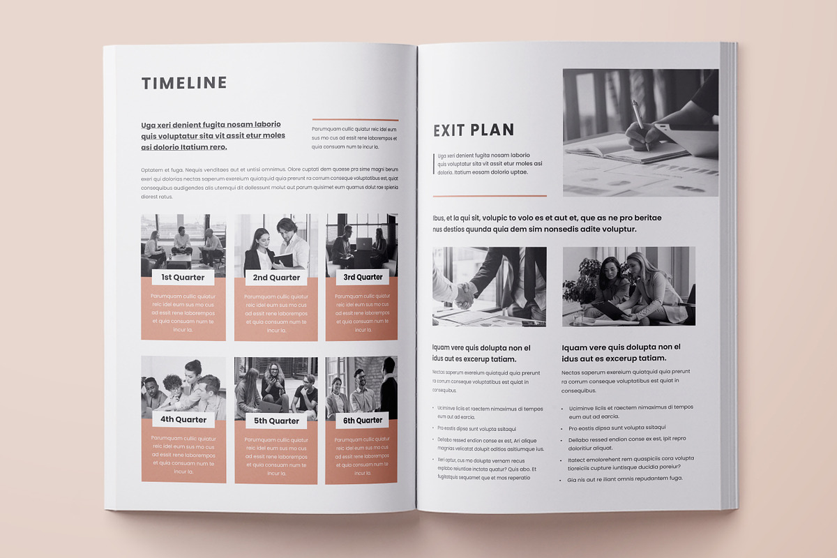 Business Planner Template, Canva, a Brochure Template by DesVert (Photo 5 of 6)
