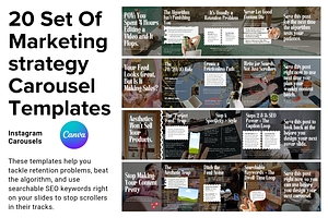 20 Set of Marketing Carousel Design, a Social Media Template by wekreatif