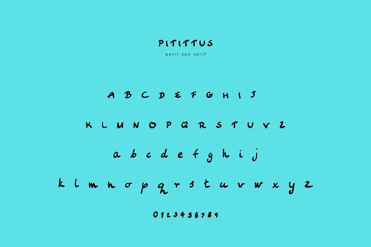 PITITTUS handwritten sans serif font, a Handwritten Font by Jay Luxe Creative (Photo 2 of 7)