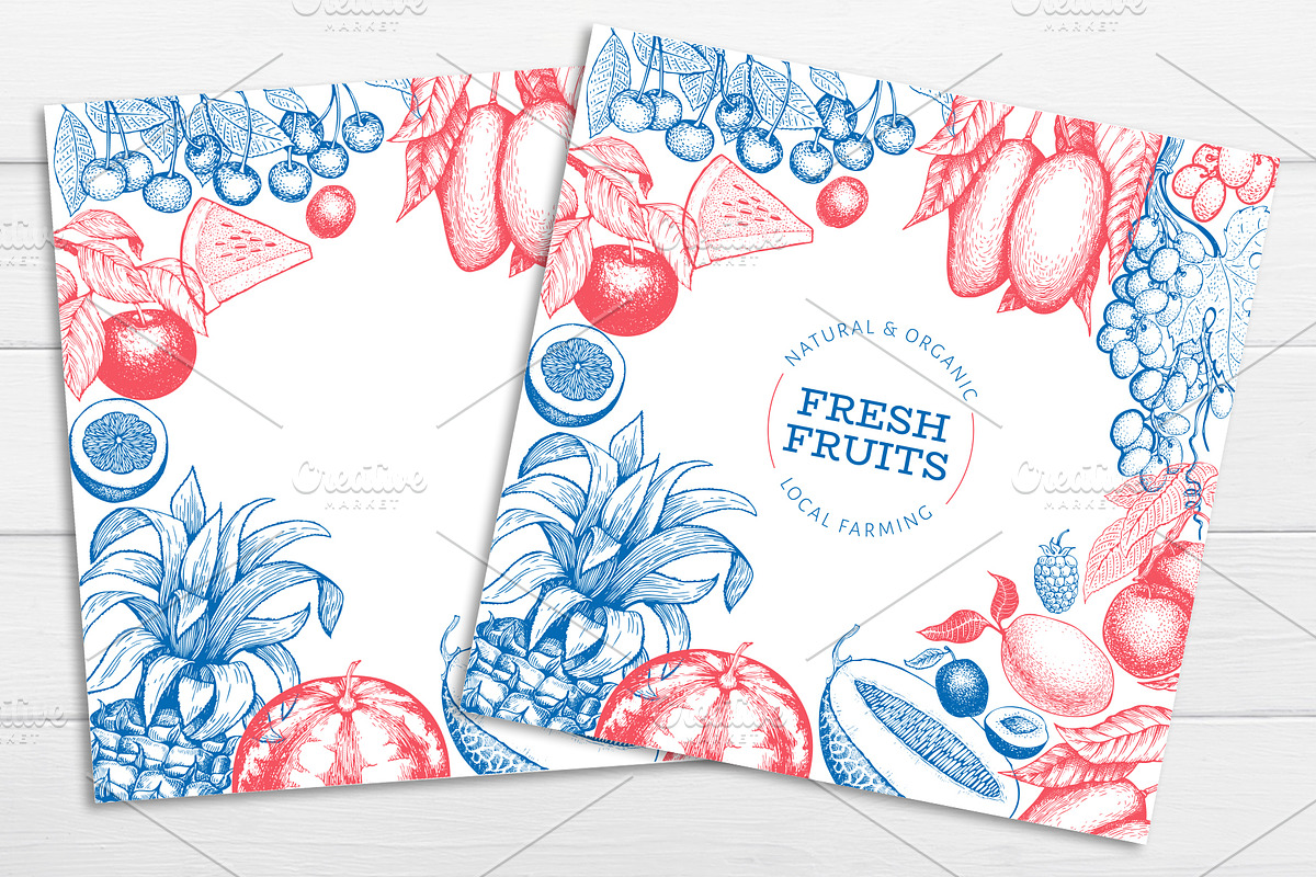 Fruits&Berries Vector Collection, a Food Illustration by Lubov Illustrations Shop (Photo 5 of 6)