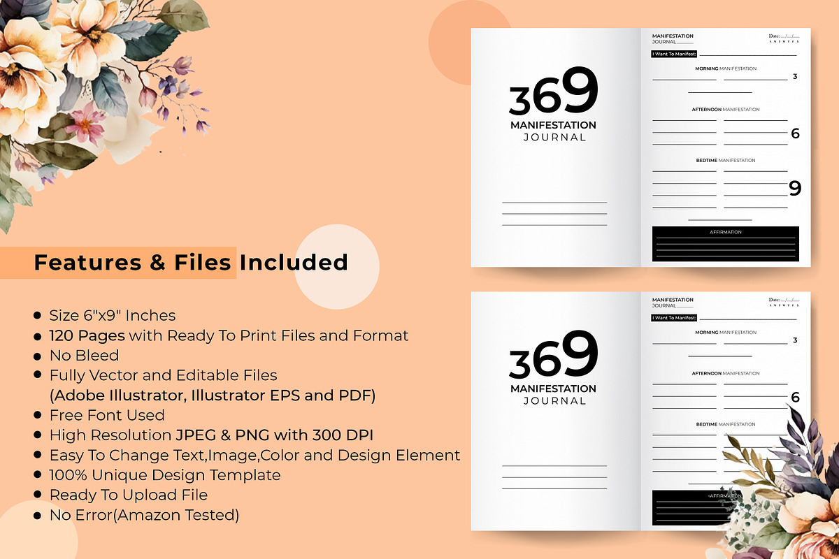 369 Manifestation Journal, a Stationery Template by Hurairagraphics (Photo 3 of 4)