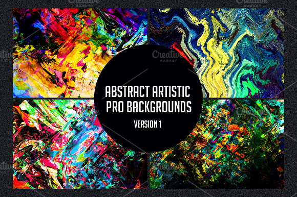 Artistic Paint Backgrounds preview 6