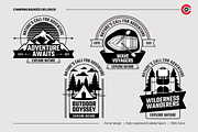 Badges or Emblem Logos for Camping, a Branding & Logo Template by C-Kav (Thumbnail 1 of 8)