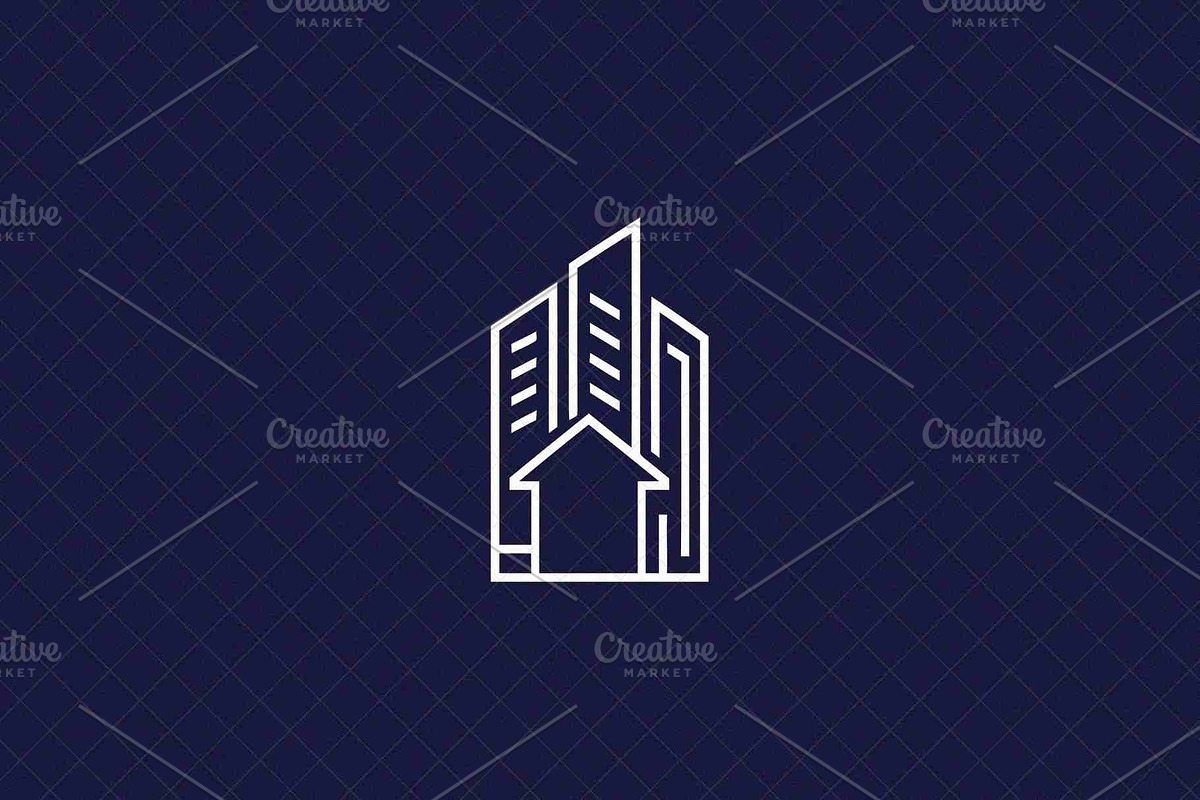 Minimalist Building Icon Outline, an Object Illustration by Vectorium Studio (Photo 4 of 4)