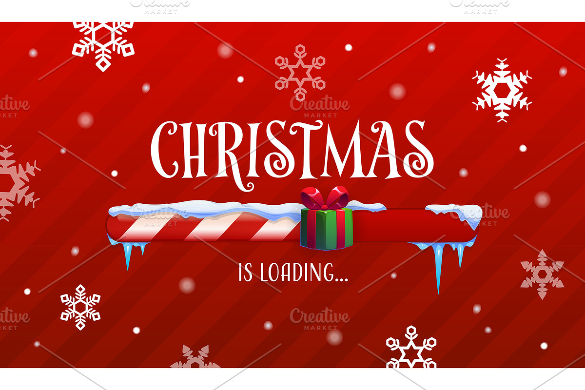 Christmas countdown loading bar, a Seasonal Illustration by Seavector Studio (Photo 3 of 3)