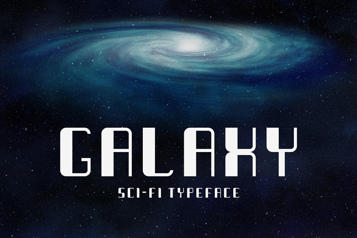 Galaxy - Sci-fi Typeface, a Sans Serif Font by HipFonts (Photo 9 of 9)