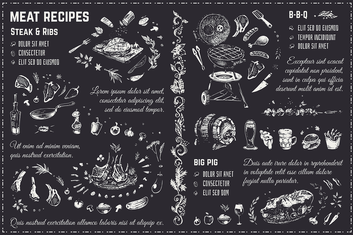 Hand-drawn Cooking and Food Icons, a Decorative Illustration by Margo Miller (Photo 17 of 48)