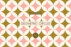 Geometric Circles Seamless Pattern