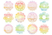 Watercolor doilies collection, an Object Graphic by tamara.comotomka (Thumbnail 1 of 6)