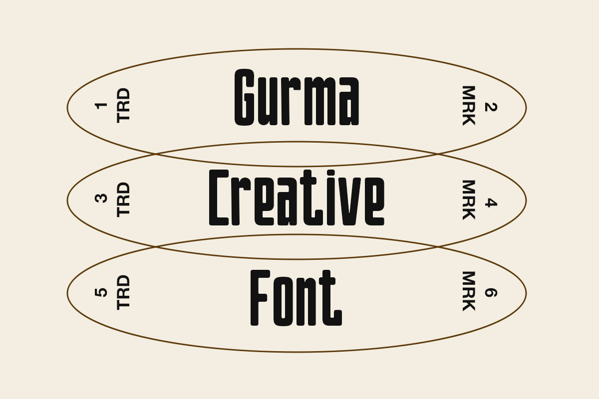 Gurma - Condensed Retro Sans, a Sans Serif Font by Pandeka Studio (Photo 6 of 9)