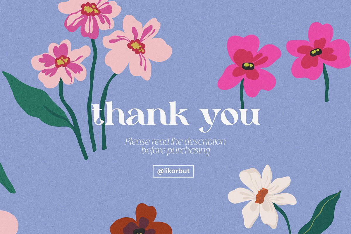 Naive Matte Gouache Floral Pattern, a Pattern Graphic by likorbut (Photo 10 of 14)