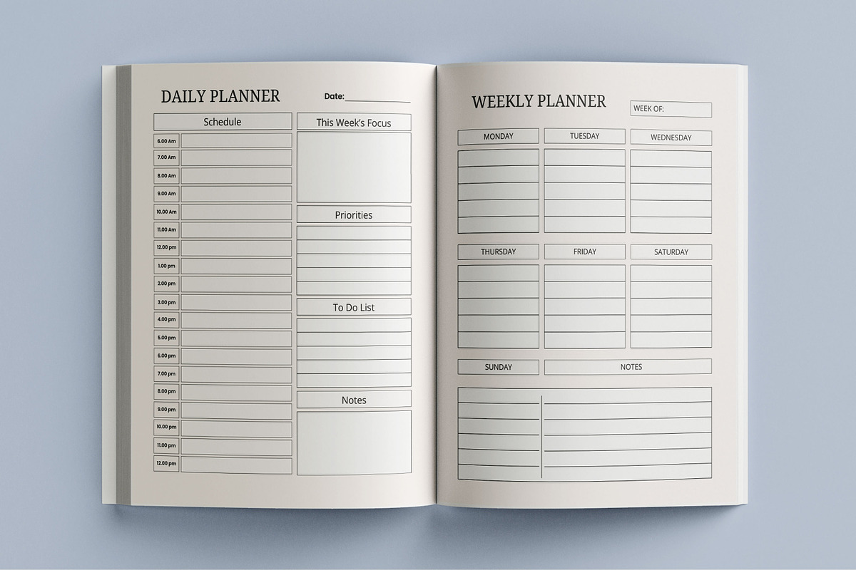 2025 Planner 365 Days | KDP Interior, a Design Template by Book2bees